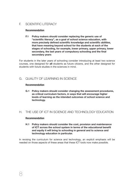 Science education policy-making: eleven emerging issues; 2008 - OEI