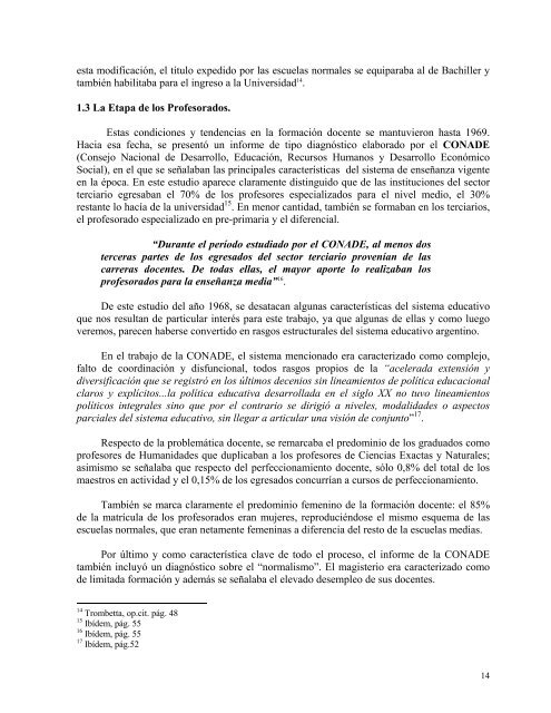 LA FORMACION DOCENTE EN LA REPUBLICA ARGENTINA ... - OEI