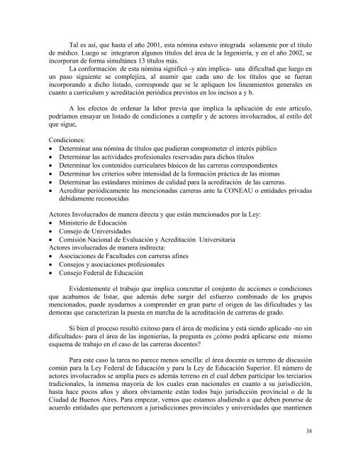 LA FORMACION DOCENTE EN LA REPUBLICA ARGENTINA ... - OEI