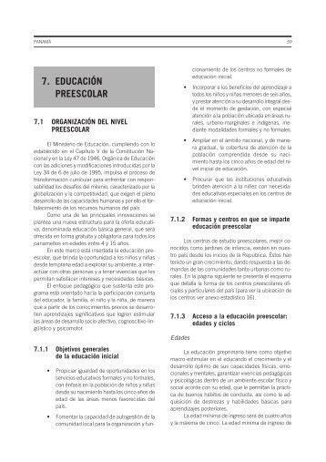 7. EducaciÃ³n Preescolar - OEI