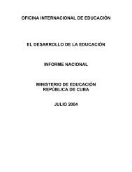 El Desarrollo de la EducaciÃ³n en Cuba - OEI