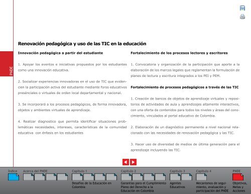 Plan Nacional Decenal de EducaciÃ³n 2006 - 2016 - OEI