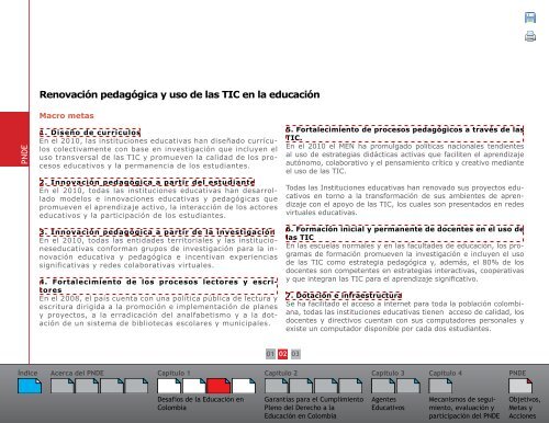 Plan Nacional Decenal de EducaciÃ³n 2006 - 2016 - OEI