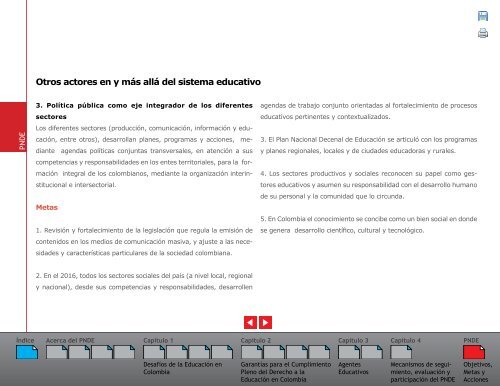 Plan Nacional Decenal de EducaciÃ³n 2006 - 2016 - OEI