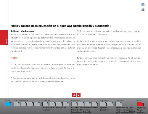 Plan Nacional Decenal de EducaciÃ³n 2006 - 2016 - OEI