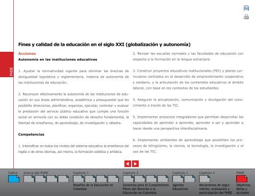 Plan Nacional Decenal de EducaciÃ³n 2006 - 2016 - OEI