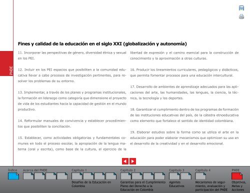 Plan Nacional Decenal de EducaciÃ³n 2006 - 2016 - OEI