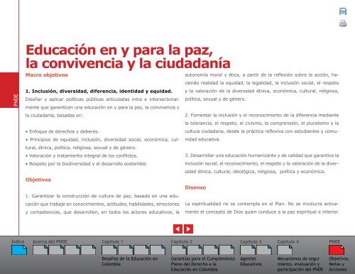 Plan Nacional Decenal de EducaciÃ³n 2006 - 2016 - OEI