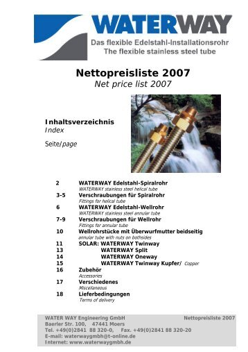 Nettopreisliste 2007