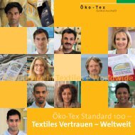 Ãko-Tex Standard 100 â Textiles Vertrauen - Hohenstein Institute