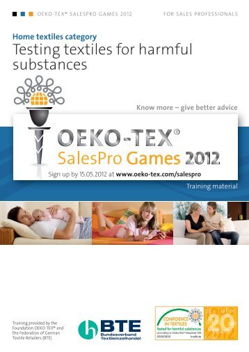 OETS 100 SalesPro HOME TEXTILES EN - Oeko-Tex