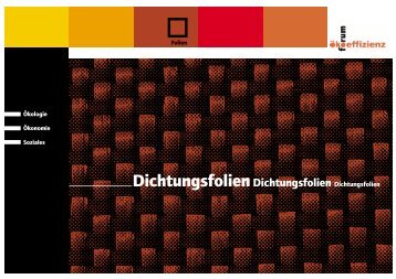 DichtungsfolienDichtungsfolien Dichtungsfolien - Forum Ökoeffizienz