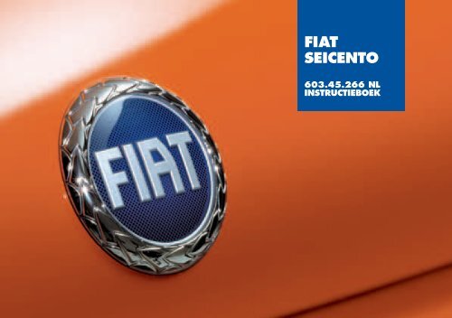 FIAT SEICENTO - Fiat-Service.nl - Informatie Systeem - NL