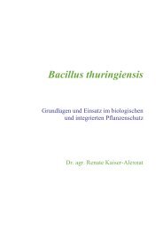 Bacillus thuringiensis - Oekolandbau.de