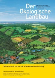 Leitfaden zum Aufbau der interaktiven Ausstellung - Oekolandbau.de
