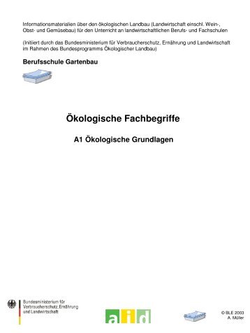 Ökologische Fachbegriffe - Oekolandbau.de