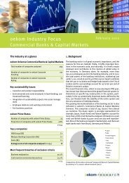 oekom Industry Focus - Oekom Research