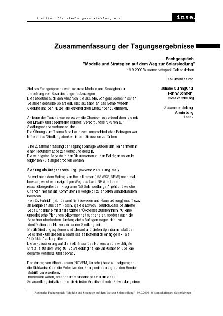 Inse Oekosiedlungen De