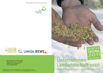 Unternehmen Landwirtschaft 2020 - Ãkosoziales Forum