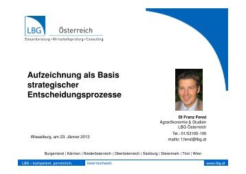 Aufzeichnung als Basis strategischer Entscheidungsprozesse