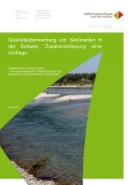 Qualitätsüberwachung von Sedimenten in der ... - Oekotoxzentrum