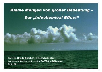 Infochemicals - Oekotoxzentrum