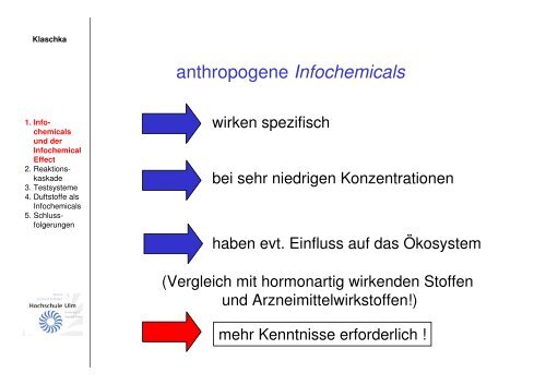 Infochemicals - Oekotoxzentrum