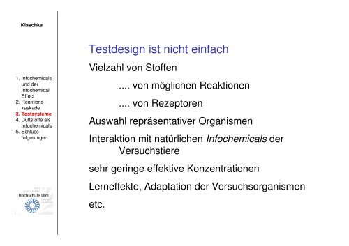 Infochemicals - Oekotoxzentrum