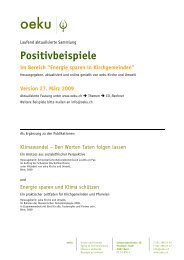 Positivbeispiele - oeku Kirche und Umwelt