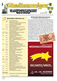 Stadtanzeiger 2013 - Stadt Oelsnitz