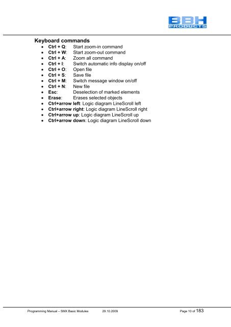 SMX Programming Manual for the SMX Module - OEM Automatic AB