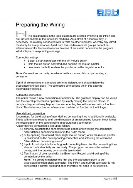 SMX Programming Manual for the SMX Module - OEM Automatic AB