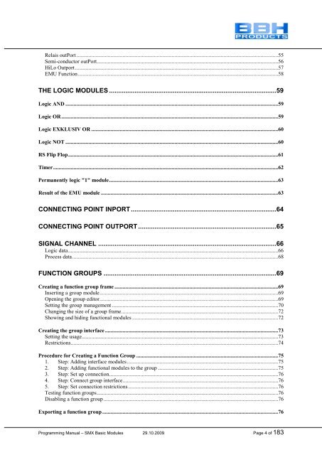 SMX Programming Manual for the SMX Module - OEM Automatic AB