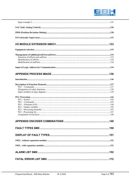 SMX Programming Manual for the SMX Module - OEM Automatic AB