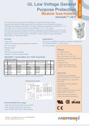 UL Low Voltage General Purpose Protection Modular fuse-holders ...