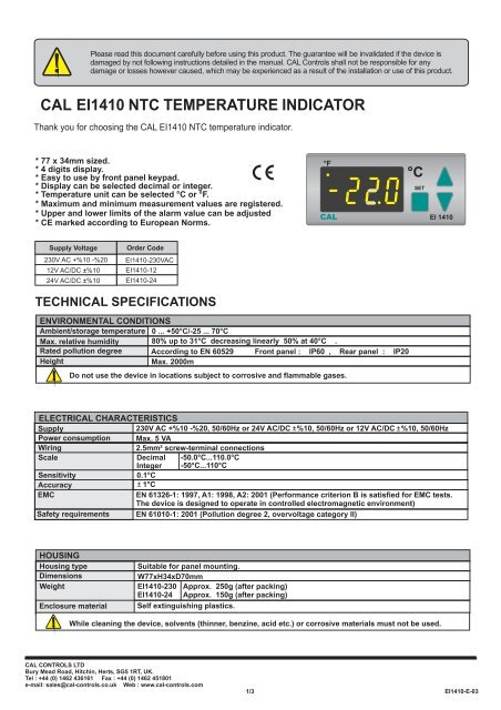 EI1410-E-03 CAL.cdr - OEM Automatic AB