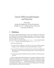 Lineare Differenzengleichungen und Polynome - Ãsterreichische ...