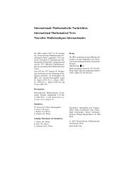 Internationale Mathematische Nachrichten International ...