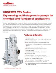 UNOZAWA TRV Series Dry running multi-stage roots ... - Oerlikon