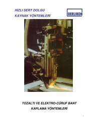 tozaltı ve elektrocuruf bant kaplama - Oerlikon Kaynak