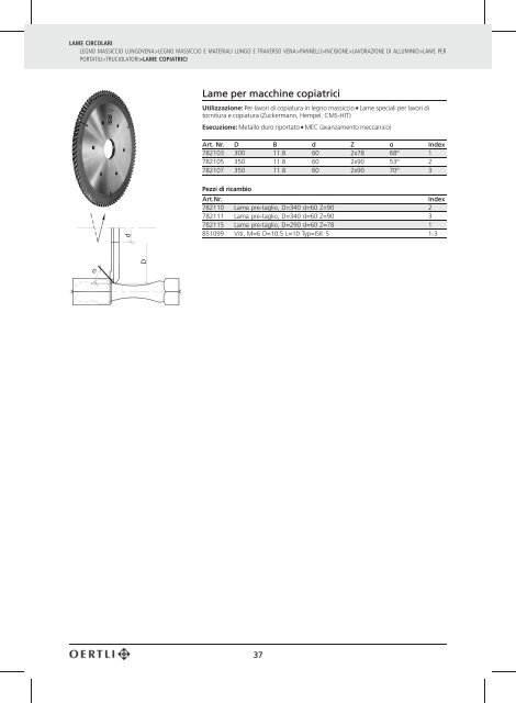 Catalogo completo - OERTLI Werkzeuge AG