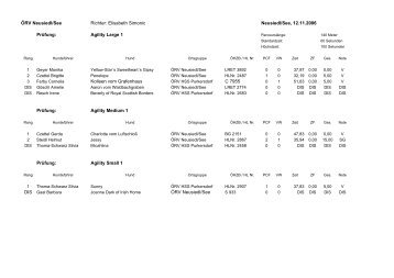 Agility - ÖRV HSV Neusiedl/See