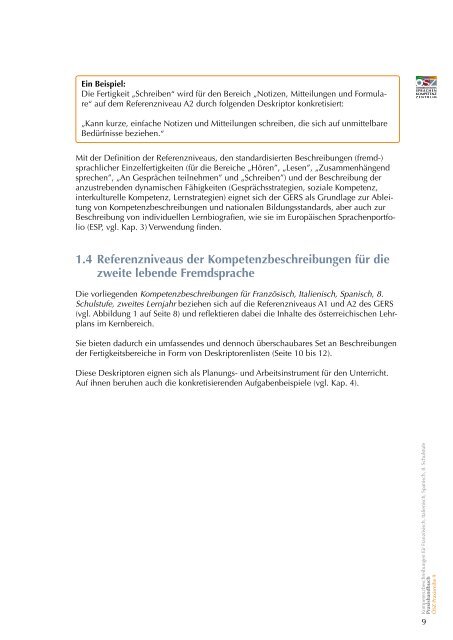 Kompetenzbeschreibungen ROM 8 - Ãsterreichisches-Sprachen ...