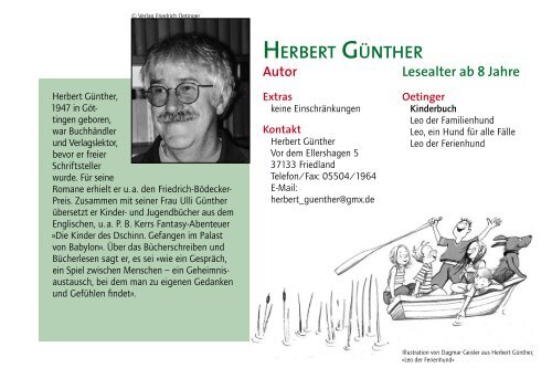 Autorenlesungen - Vgo-handel.de - Verlag Friedrich Oetinger