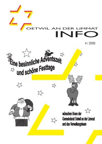 Ausgabe 4/2009 - Gemeinde Oetwil an der Limmat