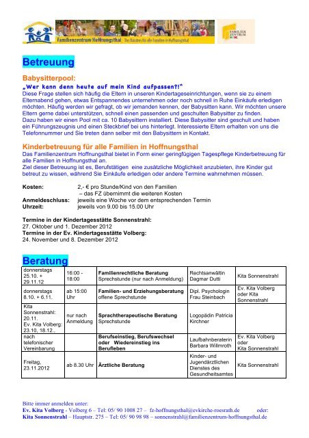 FZ-H'thal-Kalender.pdf - Familienzentrum Hoffnungsthal