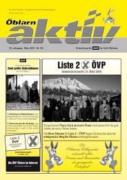 O blarn AKTIV 3_2010.qxd: Ã·blarn AKTIV Ostern 06 - ÃVP Ãblarn