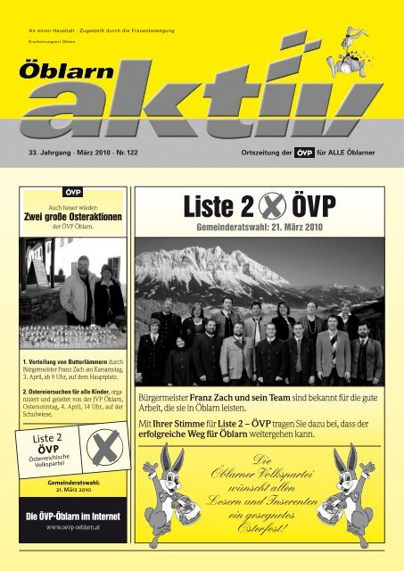 O blarn AKTIV 3_2010.qxd: Ã·blarn AKTIV Ostern 06 - ÃVP Ãblarn