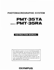 Olympus PMT-35TA and PMT-35RA Photomacrographic System ...
