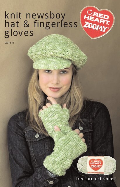 knit newsboy hat \u0026amp; fingerless 